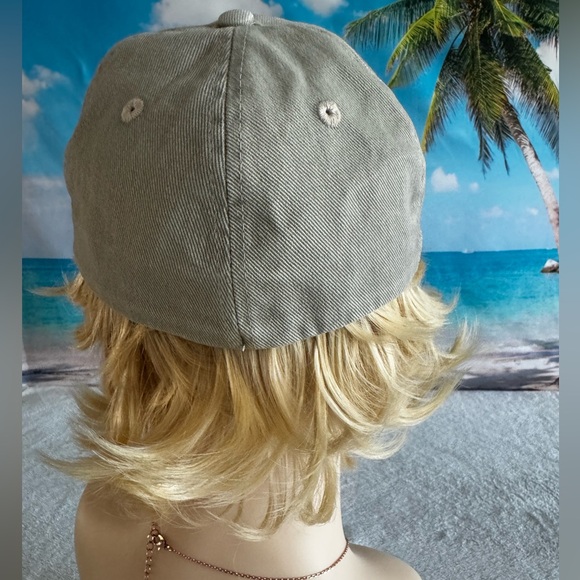 Hang Loose Hawaii Headwear Embroidered Baseball Ball Cap Light Gray Hat NWOT - Picture 5 of 14
